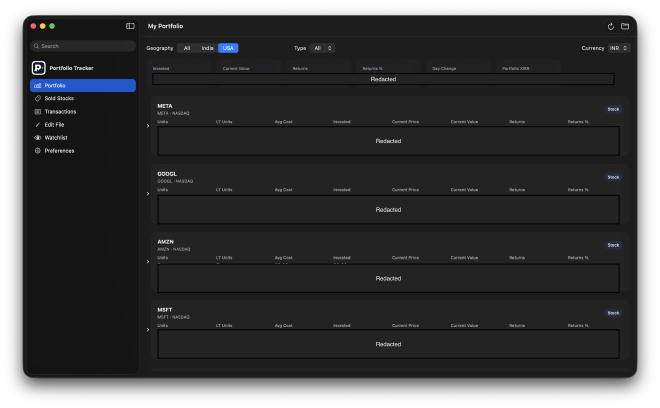 Portfolio Tracker built with Codex