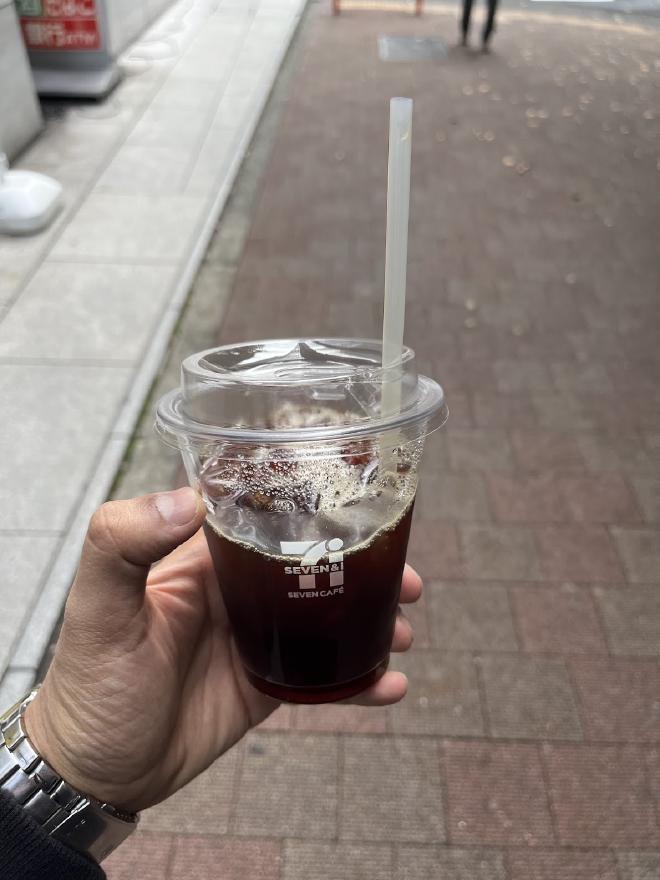 Iced black coffee from 7-eleven
